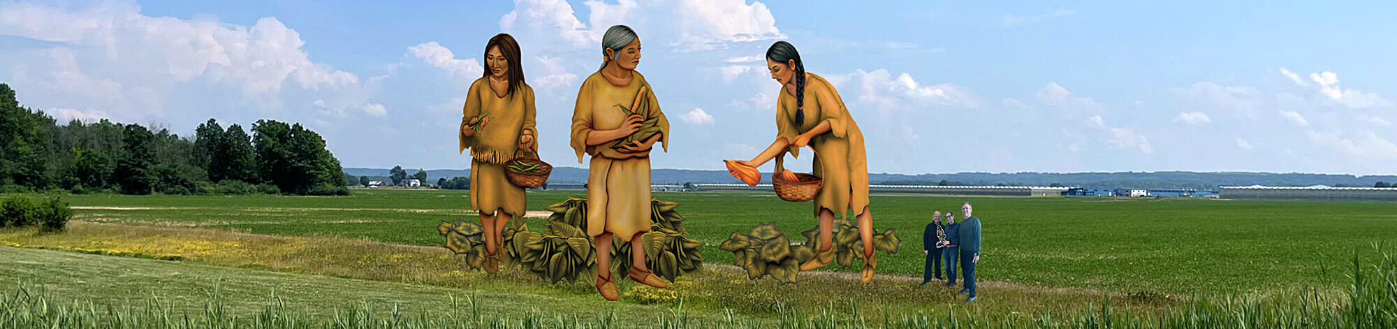 Three Sisters Mockup — LDebbie Whitehouse, Ron Clavier, Ken I'Anson